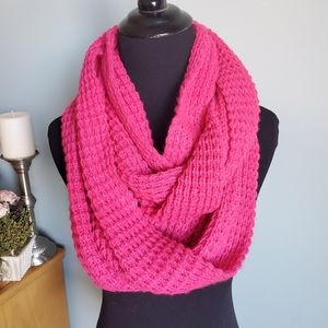 Target Pink Knit Infinity Scarf